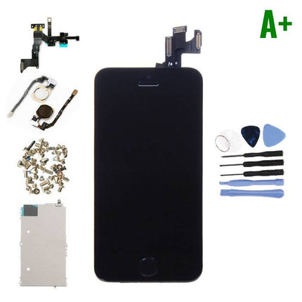 iPhone 5S Voorgemonteerd Scherm (Touchscreen + LCD + Onderdelen) A+ Kwaliteit - Zwart + Gereedschap