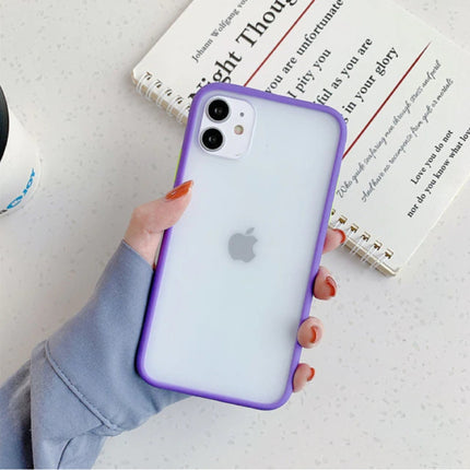 iPhone X Bumper Hoesje Case Cover Silicone TPU Anti-Shock Paars