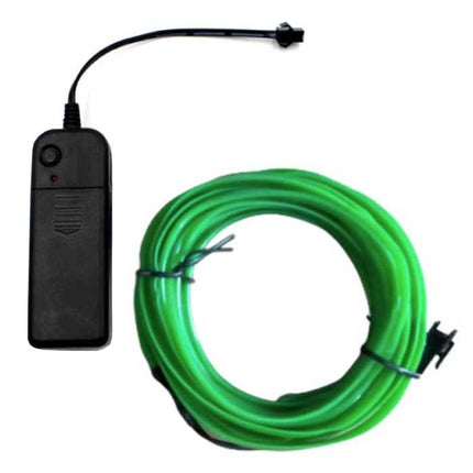 Neon LED Strip 5 Meter - Flexibele Verlichting Tube met  AA Batterij Adapter Waterdicht Groen