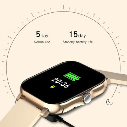 GT20 Smartwatch met Siliconen Bandje - Sport Activity Tracker Horloge Grijs