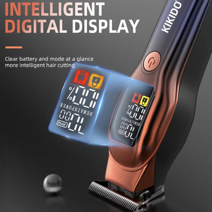 KK-A2 Scheerapparaat - Elektrsiche Tondeuse Trimmer Draadloos Scheermachine - Oranje-Blauw