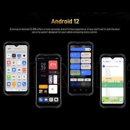 S98 Smartphone Outdoor Oranje - Octa Core - 8 GB RAM - 256 GB Opslag - 64 MP Camera - 6000mAh Batterij