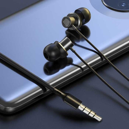 ThinkPlus TW13 Oordopjes met Microfoon - 3.5mm AUX Oortjes Wired Earphones Oortelefoon Zwart