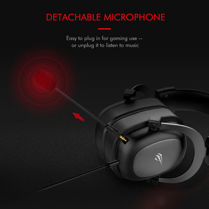 Draadloze Gaming Koptelefoon met Omnidirectionele Mic - Voor PS4/PS5 - Headset Headphones met Microfoon Zwart