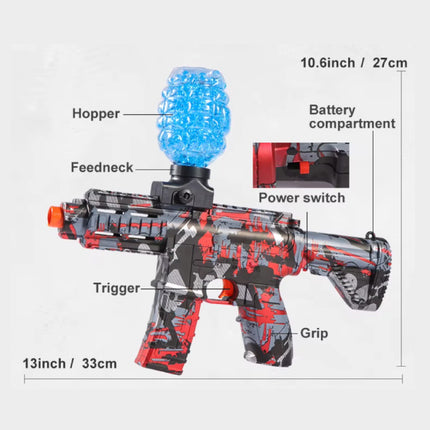 Gel Ball Blaster - M416 Model Speelgoed Soft Shell Foam Shooter - Rood