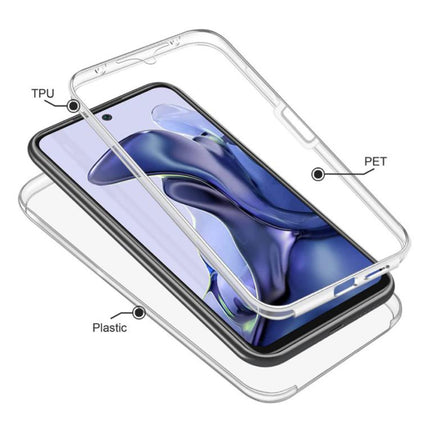 360° Hoesje voor Xiaomi Poco X4 Pro - Transparant TPU Full Body Silicone Case + PET Screenprotector