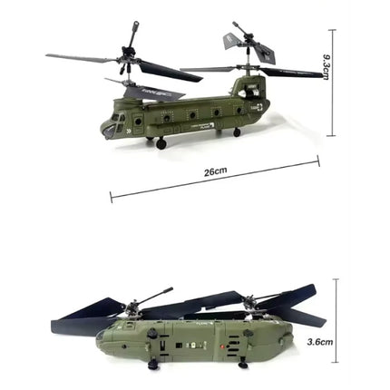 S26H RC Helicopter - Drone Chinook Heavy Lift Speelgoed - Groen