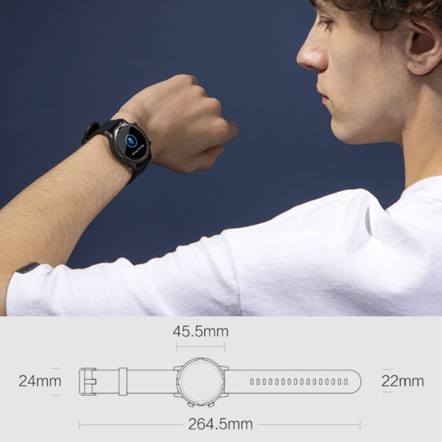 RT LS05S Smartwatch - Hart-en Slaap-monitor - Sport Activity Tracker Horloge - Silicoon Bandje Zwart