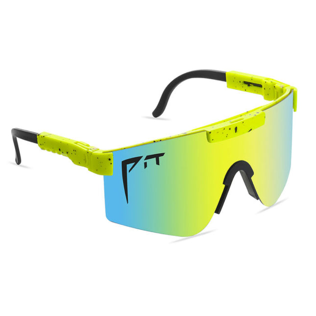 Gepolariseerde Zonnebril - Fiets Ski Sport Bril Shades UV400 Geel Blauw