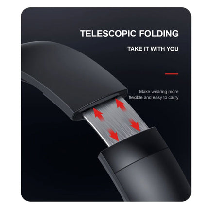 JH919 Draadloze Koptelefoon met Microfoon - HiFi Stereo Bluetooth 5.1 Headset Zwart