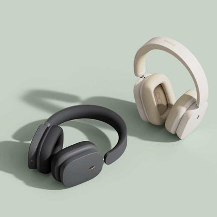 H1 Hybrid Draadloze Koptelefoon met Microfoon - Bluetooth 5.2 Wireless Headset Wit