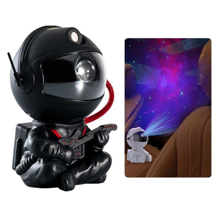 Astronaut met Gitaar - Sterren Ruimte Projector met Afstandsbediening - Sterrenhemel Sfeerlamp Zwart 