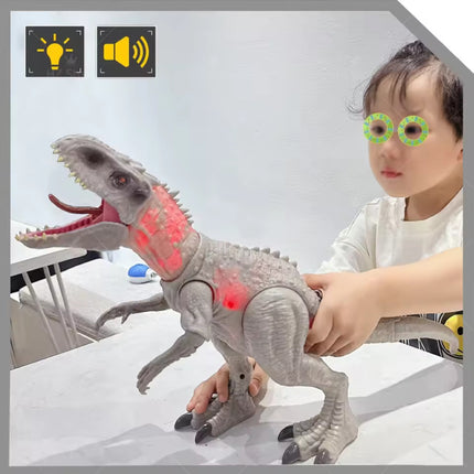 Dinosaurus (Indominus Rex) - Elektrisch Bewegend Speelgoed Dino Robot - Wit