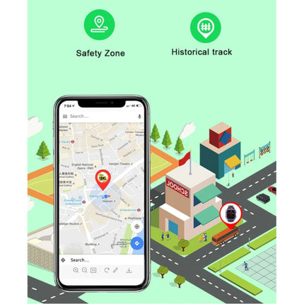 Q19 Smartwatch voor Kinderen met GPS Tracker 2G Smartband Smartphone Horloge IPS iOS Android Blauw