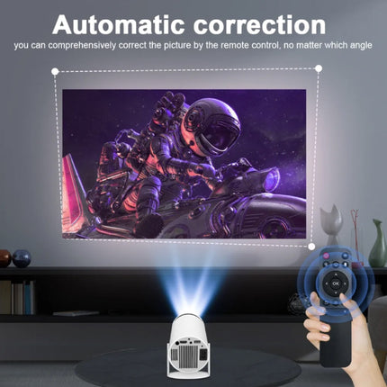 HY300 Draagbare Projector - 200 ANSI Lumen - Android 11 Beamer Home Media Speler Wit