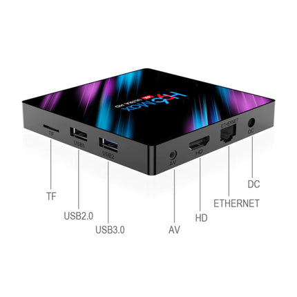 H96 Max 4K TV Box Mediaspeler Android Kodi - 4GB RAM - 32GB Opslagruimte + Draadloos Toetsenbord