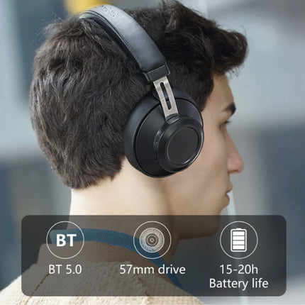 BT5 Draadloze Koptelefoon - Bluetooth 5.0 Wireless Headphones Stereo Studio Headset Zwart