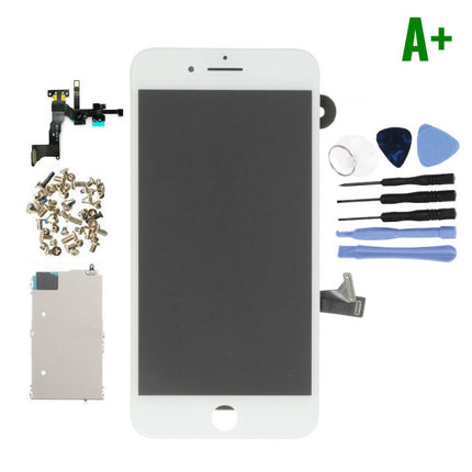 iPhone 8 Plus Voorgemonteerd Scherm (Touchscreen + LCD + Onderdelen) A+ Kwaliteit - Wit + Gereedschap