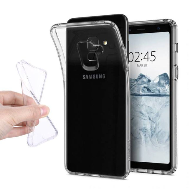 Samsung Galaxy A8 2018 Transparant Clear Case Cover Silicone TPU Hoesje 