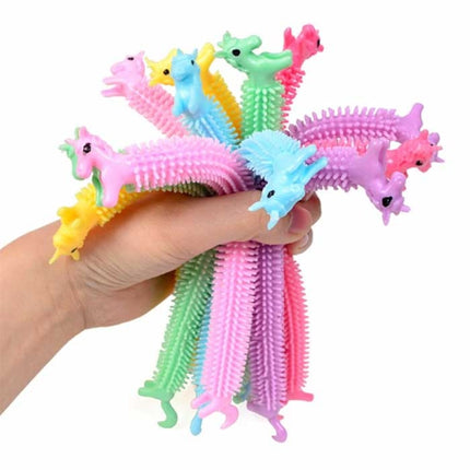 3-Pack Noodle Strings - Rekbaar Fidget Anti Stress Pop It Speelgoed Bubble Toy Siliconen Monkey Noodles Willekeurige Kleur