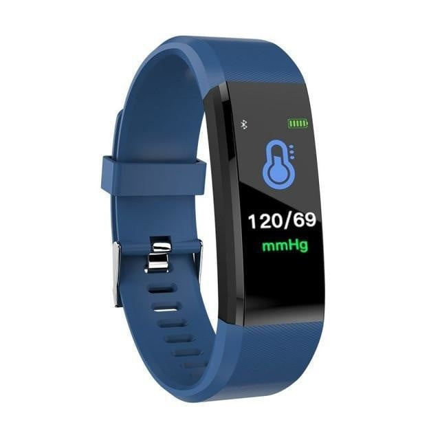Originele ID115 Plus Smartband Fitness Sport Activity Tracker Smartwatch Smartphone Horloge iOS Android iPhone Samsung Huawei Blauw