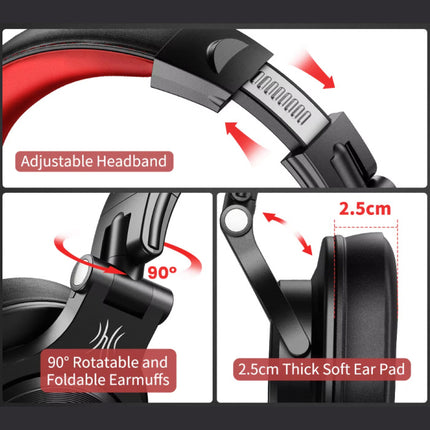 A71 Gaming Studio DJ Koptelefoon met 6.35mm en 3.5mm AUX Aansluiting - Zilver