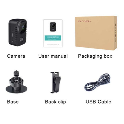 MD29 Mini Security Camera - Full HD Camcorder Motion Detection Night Vision Zwart