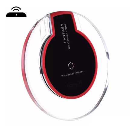 Qi Fantasy Universele Draadloze Oplader 5V - 1.5A Wireless Charging Pad Zwart