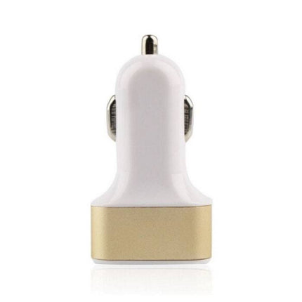 High Speed 3-Port Autolader/Carcharger 5V - 4.1A - Goud
