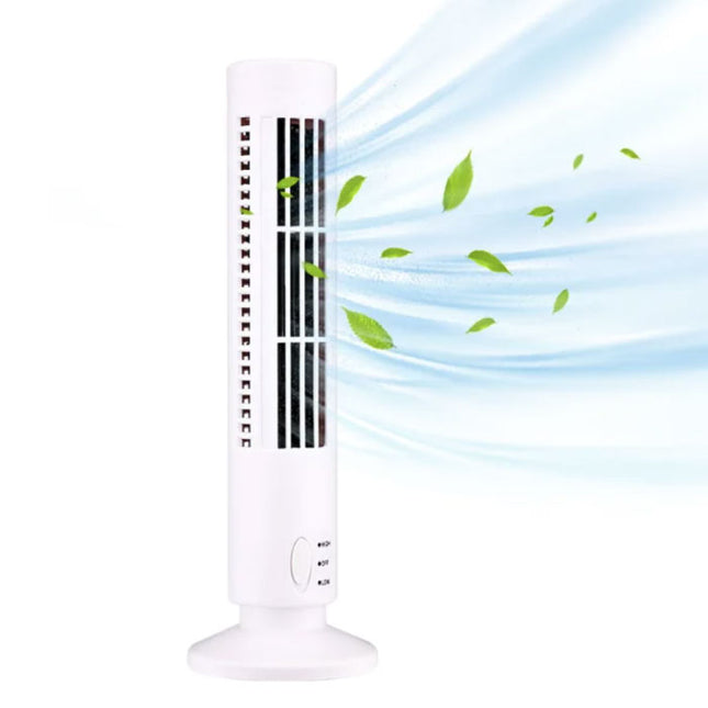 Bladloze Toren Ventilator - Draagbare Koelventilator Energiebesparend Wit