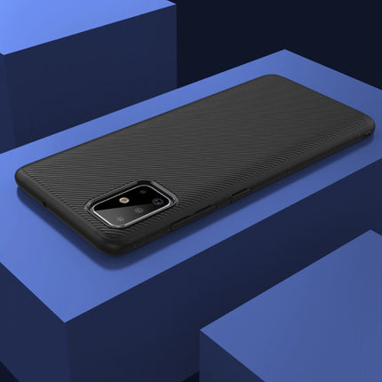 Samsung Galaxy S20 - Carbon Matte Case Cover Cas TPU Hoesje Zwart