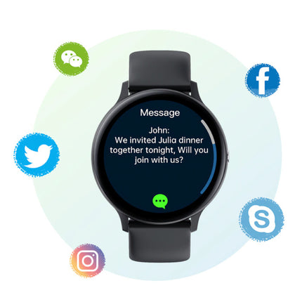 Sport Smartwatch - Silicoon Bandje Fitness Activity Tracker Horloge Android - Roze