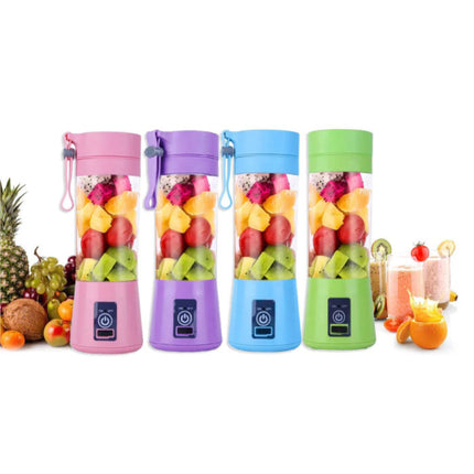 Draagbare Blender met 6 Freesmessen  - Portable Smoothie Maker Juicer Sapcentrifuge Groen