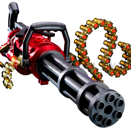Soft Bullet Geweer - Sentry Rail Gatling Gun Model Speelgoed Shell Pistool - Rood
