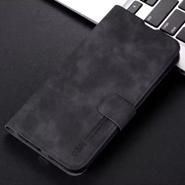 Xiaomi Poco F6 Flip Case - Wallet Cover Portefeuille Kunstleer Hoesje - Zwart