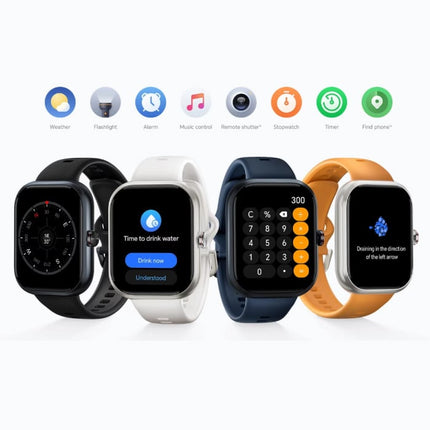 Choice Smartwatch - AMOLED Scherm - Gezondheid Monitor - Sport Activity Tracker Horloge - Silicoon Bandje - Zwart