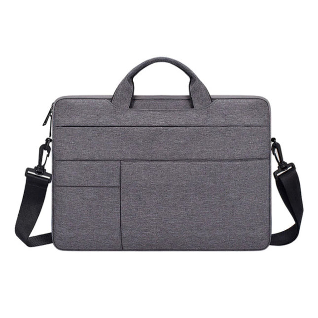 Draagtas met Riem voor Macbook Air Pro - 13 inch - Laptop Sleeve Case Cover Grijs