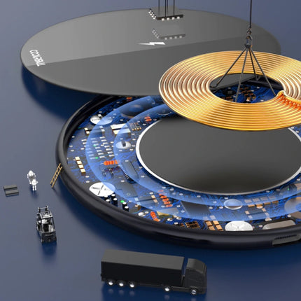 15W Qi Universele Draadloze Oplader Wireless Charging Pad Rood