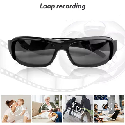 Zonnebril Camcorder - Camera DVR Video Recorder Glasses HD 1080p  - Zwart