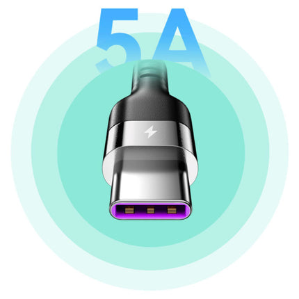 USB-C Spiraal Oplaadkabel - 80 cm - Type C Oplader Data Kabel Zwart