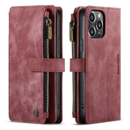 iPhone 6 Plus Leren Flip Case Portefeuille - Wallet Cover Cas Hoesje Rood