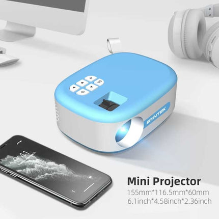 C520 Mini LED Projector - Scherm Beamer Home Theater Media Speler Wit-Blauw
