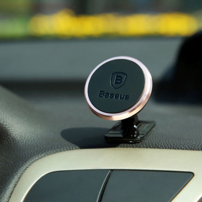 360° Magnetische Telefoonhouder Auto met Dashboard Standaard en Magnetische Sticker - Universele Smartphone Mount Holder Goud
