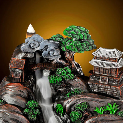 Aromatherapie Sier Wierookbrander Waterval Terugstromen - Backflow Incense Burner Feng Shui Decor Hars Ornament 