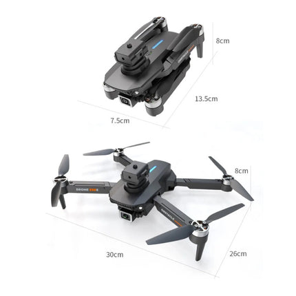 E88 Pro RC Drone met Camera - Quadcopter Obstakel Vermijden Speelgoed met Brushless Motor Zwart