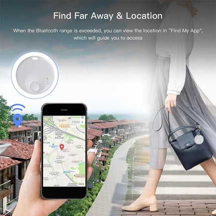 Mini GPS Tracker voor iOS - Anti-Verloren Auto Fiets Beveiliging Real Time Locator - Wit