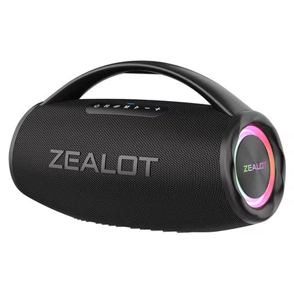 S97 Draadloze Luidspreker met Handgreep - Bluetooth 5.2 TWS 80W RGB Boom Box - Zwart 