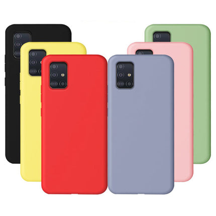 Samsung Galaxy S10e Silicone Hoesje - Zachte Matte Case Liquid Cover Zwart