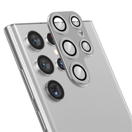 Samsung Galaxy S23 Plus Metalen Camera Lens Cover - Shockproof Case Bescherming Zilver