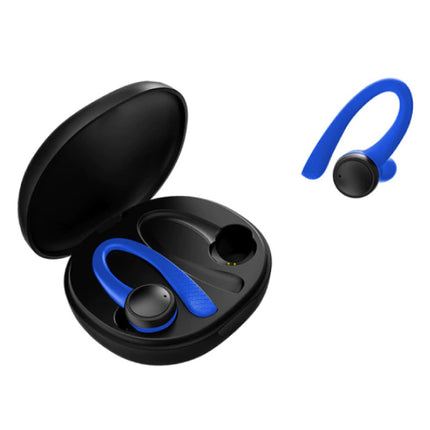 Sport TWS Draadloze Smart Touch Control Oortjes Bluetooth 5.0 Ear Wireless Buds Earphones Earbuds 400mAh Oortelefoon Blauw